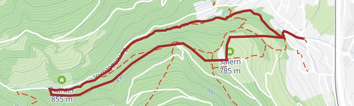 Route map: "Schalderer Bach Natural Monument" Adventure Hiking Trail
